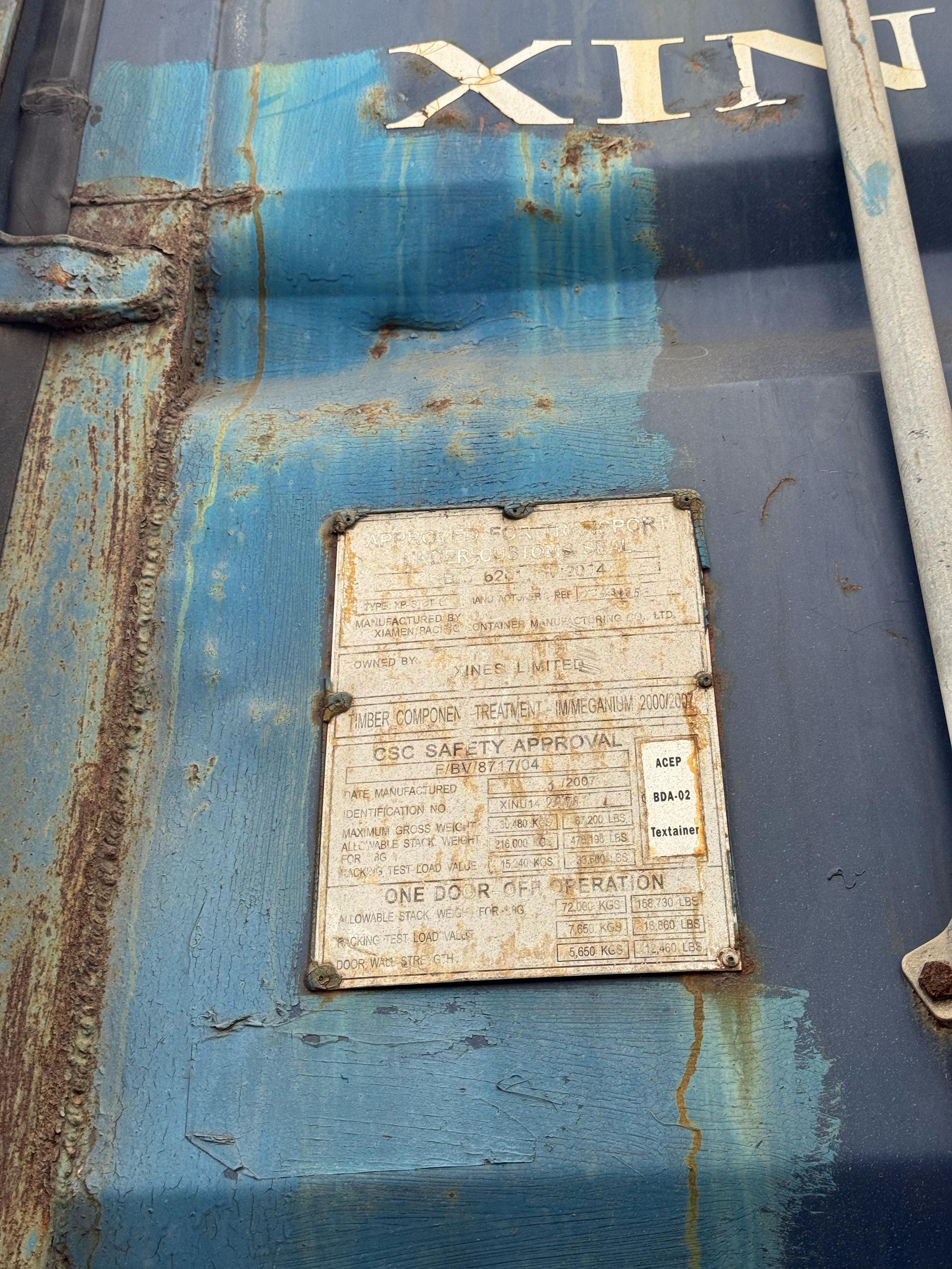 Морской контейнер XINU1428761